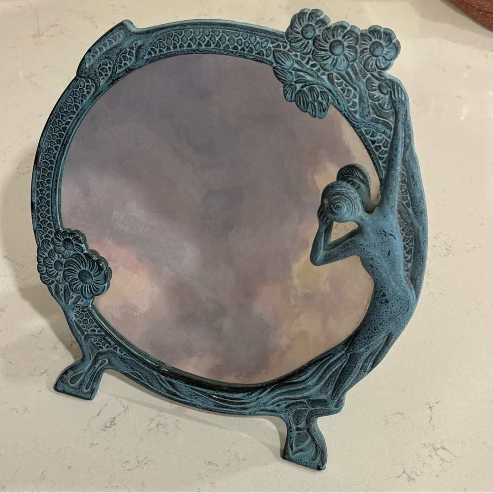 Metal | Lady of the Lake | Mirror 12”| BLUEBONNET VINTAGE